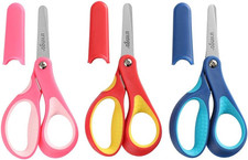 5" Small School Student Blunt Kids Craft Scissors, Sharp Stainless Steel Blad...