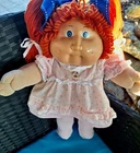 Beautiful Red Head Cabbage Patch Girl With Freckles And Gorgeous Vintage Dress