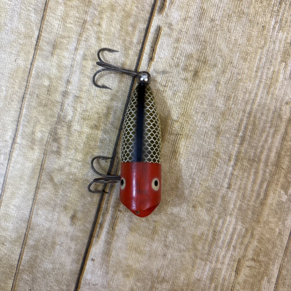 Heddon Baby Lucky 13 2400 Vintage Top Water Fishing Lure Popper 3 Inch Dowegiac - Image 4 of 4