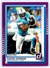 2025 Donruss #24 Calvin Johnson Press Proofs  Purple