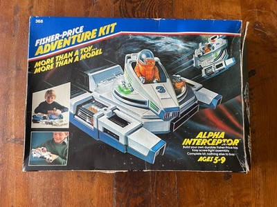 Vintage Fisher Price Adventure Kit Alpha Star Interceptor Raumschiff 1984 Originalverpackt
