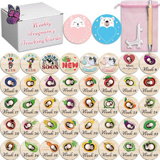 42 Designs Pregnancy Weekly Milestone Signs - Wooden Weekly Baby Bump Tracker Mi