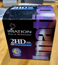 Imation 2HD IBM Formatted High Density Diskettes - 25 Pack - Floppy Disks - NEW