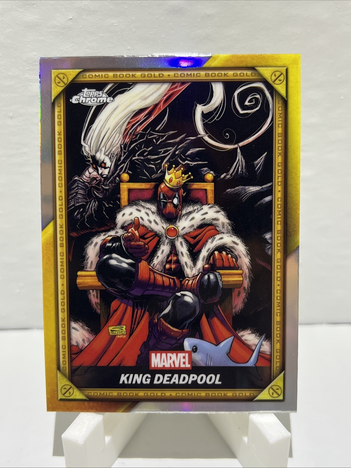 2025 Topps Chrome Deadpool #CB-23 Comic Book Gold Card: King Deadpool