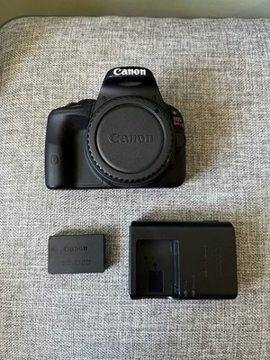 Canon EOS Rebel SL1 18MP Digital SLR Camera Body w/ Battery Charger Strap Bag
