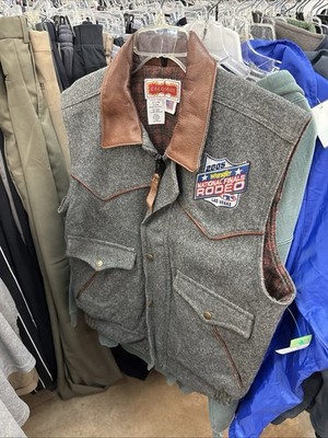 Gold Coast 2005 NFR National Finals Rodeo Las Vegas Vest Medium Gray Full Zip