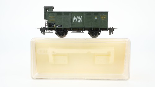 Trix H0 53 5410 00 Güterwagen mit Bremserhaus "MAN" K.Bay.Sts.B. | Condition: Gebraucht
