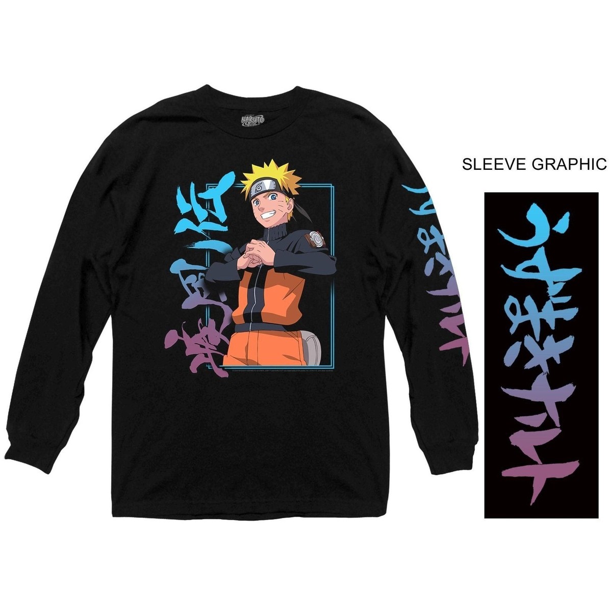 Naruto Shippuden Naruto Kanji Officially Licensed Adult Long