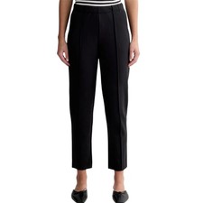 Everlane Dream Pant Black Stretch Knit Elastic Waist Tapered Work Pants L