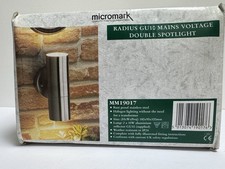 Micromark Radius Double Spotlight, Exterior, Stainless Steel MM19017