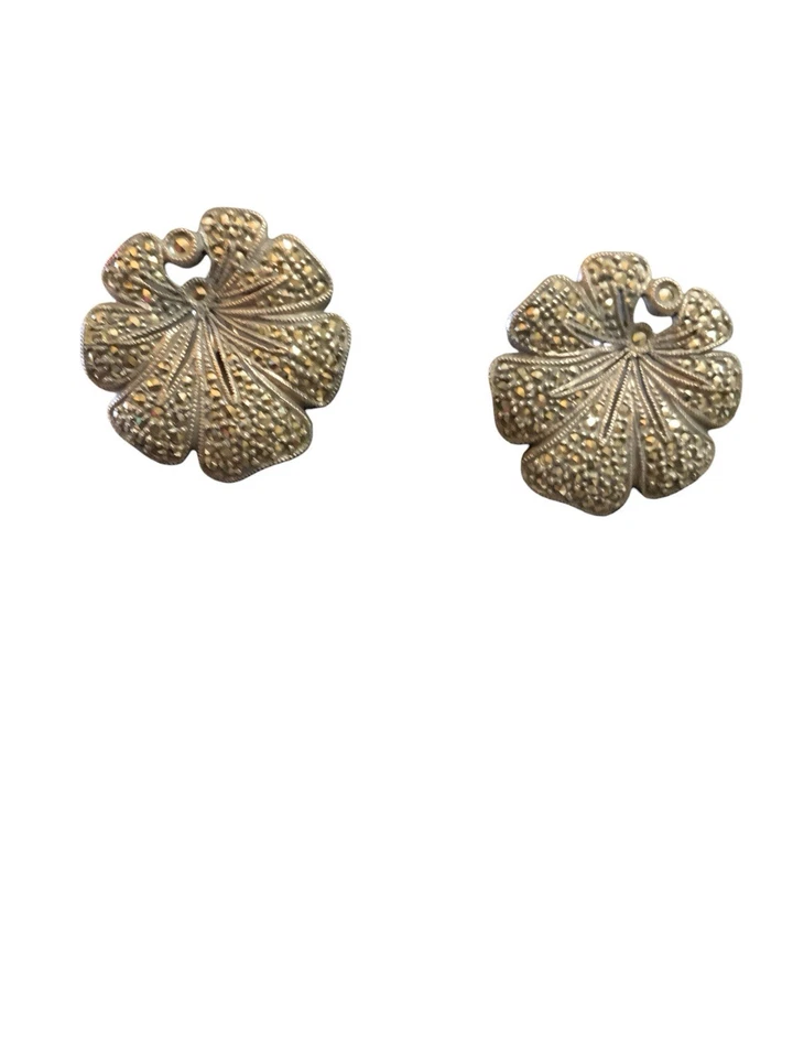 JUDITH JACK 925 纯银夹式和背面复古耳环 — 第 3/4 张图片