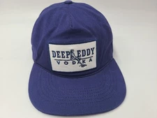 Deep Eddy Vodka Austin Texas Snapback Hat Cap Cotton TX Casual Men Women Blue