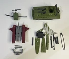 Vintage GI Joe Lot of 4 Wind Surfer,Armadillo,Parachute,Cobra Jet Pac