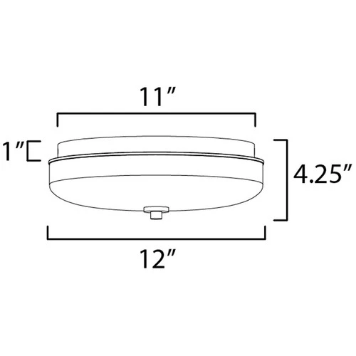 ET2 Contemporary Lighting E24660-138GM Voto Flush Mount Gunmetal - Picture 4 of 4
