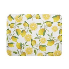Lemon Dish Drying Mat for Kitchen Counter Spring Summer Microfiber Absorbent ...