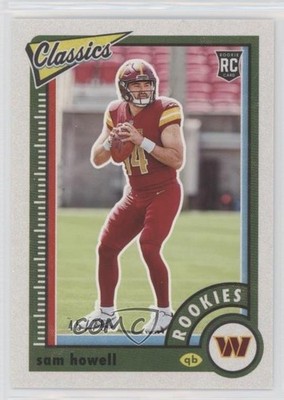 2022 Panini Classics Rookies Blue Back 45/75 Sam Howell #155 Rookie RC 0a3