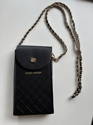Chanel Coco Crush Handy Tasche / Phone Pouch Crossbody Schwarz Gold Neu