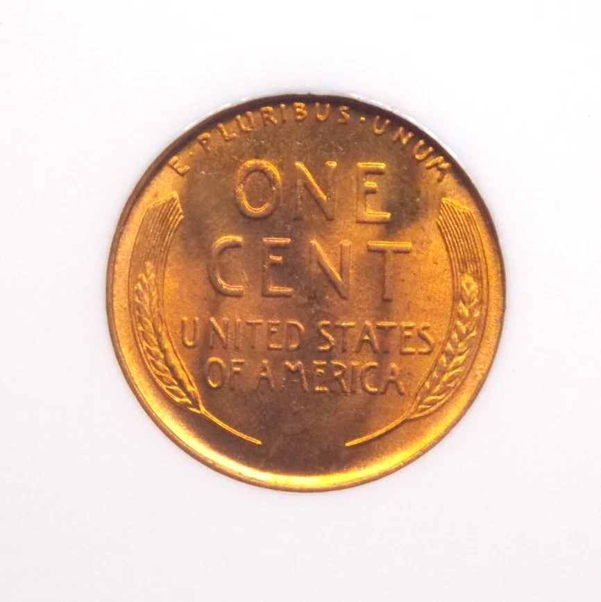 1939 "P" Lincoln WHEAT Cent Penny 1c NGC MS66 RD #006 **RED** BU Unc ECC&C, Inc. - Image 2 of 4