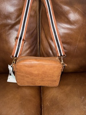  Moda Lux Crossbody & Shoulder Brown Faux-suede 2 Steps Included. New #806 