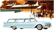 Ford Motor Co. 1961 Ford Country Sedan Postcard 85861 Ford Motor Co. 1961 Ford Country Sedan Postcard 85861