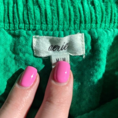 Aerie size medium green corduroy micro mini skirt - Picture 4 of 7