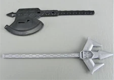 Transformers 3rd Party Leader Voyager Class Grey Spear Black Axe Weapon Part Lot