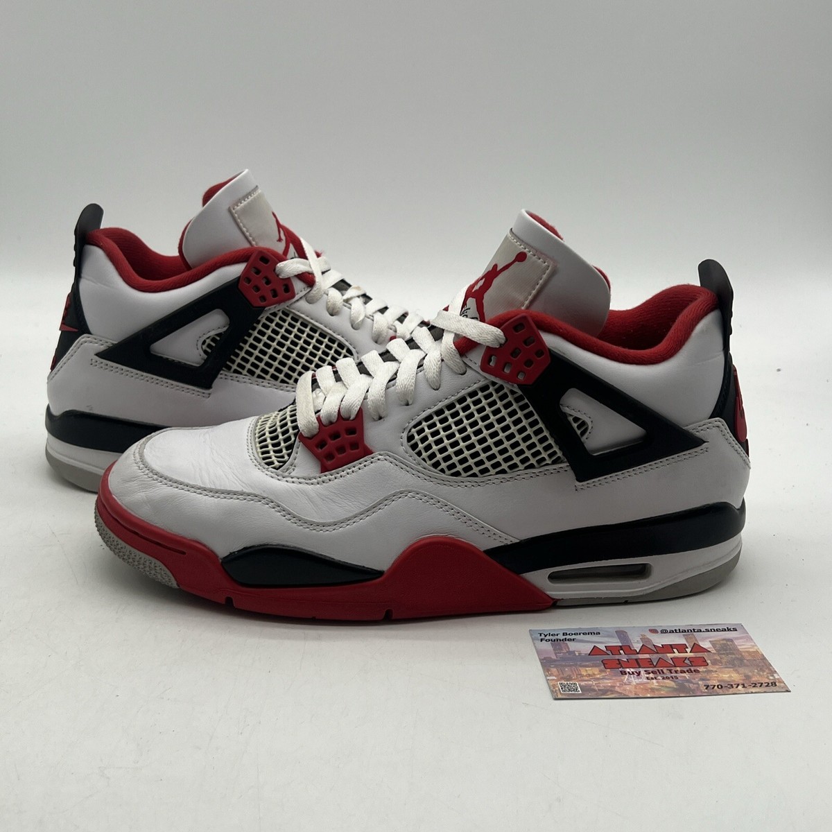靴 NIKE Air Jordan 4 Retro OG Fire Red Nike Air Jordan 4 Retro OG “Fire Red” 2020 Men's Size 10.5
