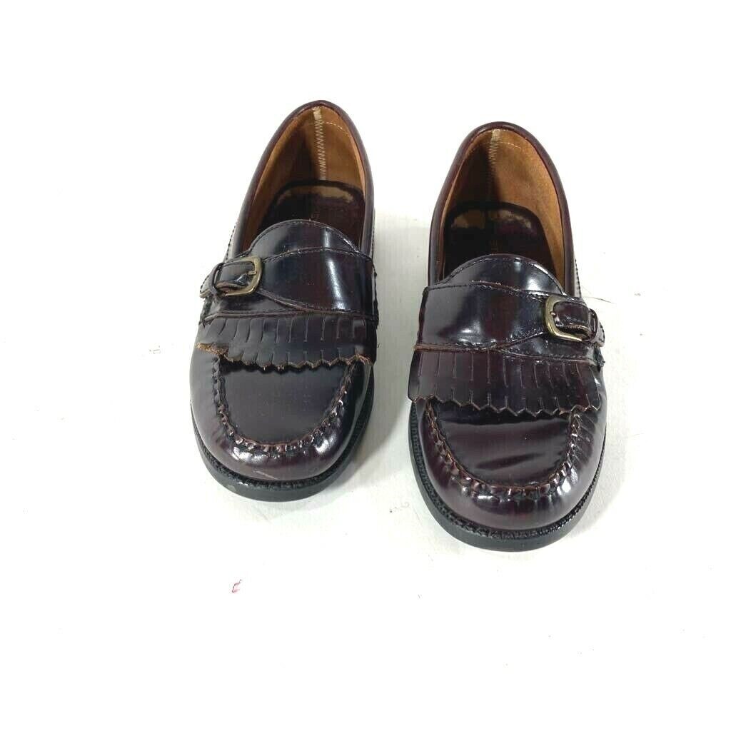 Bostonian Brown Leather Slip-On Moc Toe Loafers BOSTONIAN Mens Brown Leather Loafers Shoes 9 M Moc Toe  main image 3