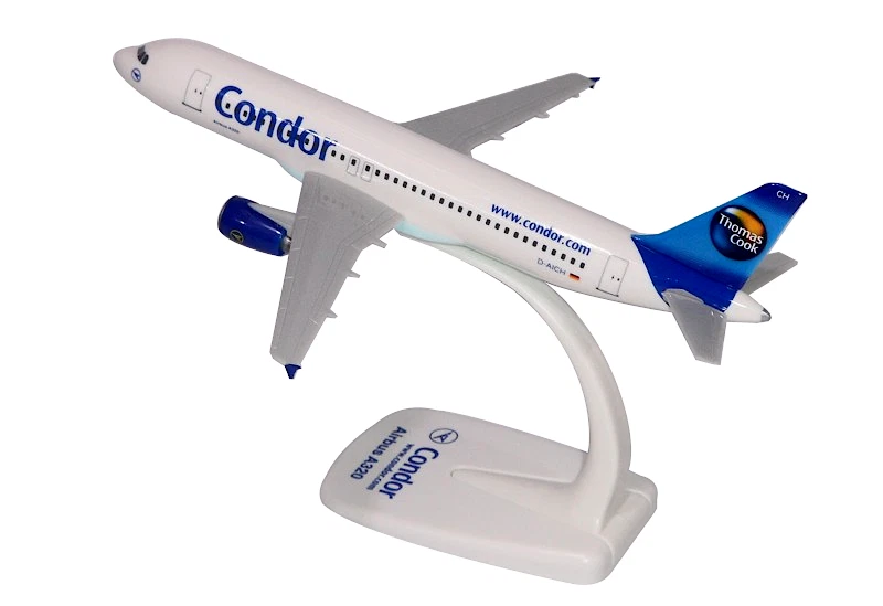 Condor Thomas Cook Airbus A320 Scala 1:200 Aereo Modellino Da Collezione D-AICH - Immagine 3 di 3