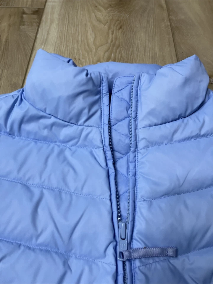 Talbots Down Vest Puffer Quilted Jacket Insulated Zip Lt. Blue Size M NEW - Image 4 of 4