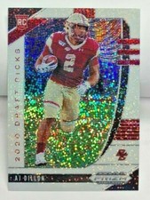 A.J. Dillon 2020 Panini Prizm Draft Picks WHITE SPARKLE Refractor RC #140 SP