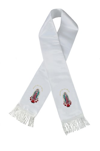 Baby Toddler White Lady Guadalupe Roses Christening Baptism Stole Newborn - 7 - Picture 12 of 12