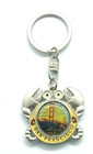 Vtg. San Francisco California Crab Golden Gate Bridge Trolley Revolving Keychain — photo 2