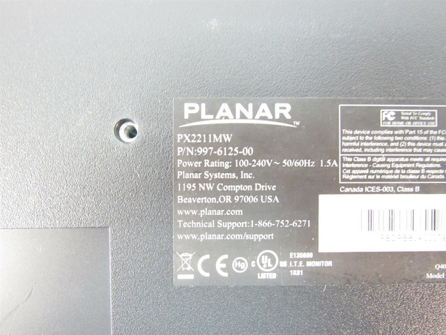 Planar PX2211MW LCD Monitor for sale 