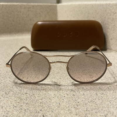 Garrett Leight SANBORN SUN Supernova Rose Gold. Retail $450  display picture 3