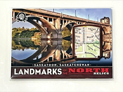 2018-19 OPC Coast to Coast Landmarks Relics Map Saskatoon Saskatchewan 7