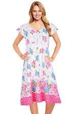 JEFFRICO Nightgowns For Women Short Sleeve Soft Sleepwear Comfy Nightshirts NEW