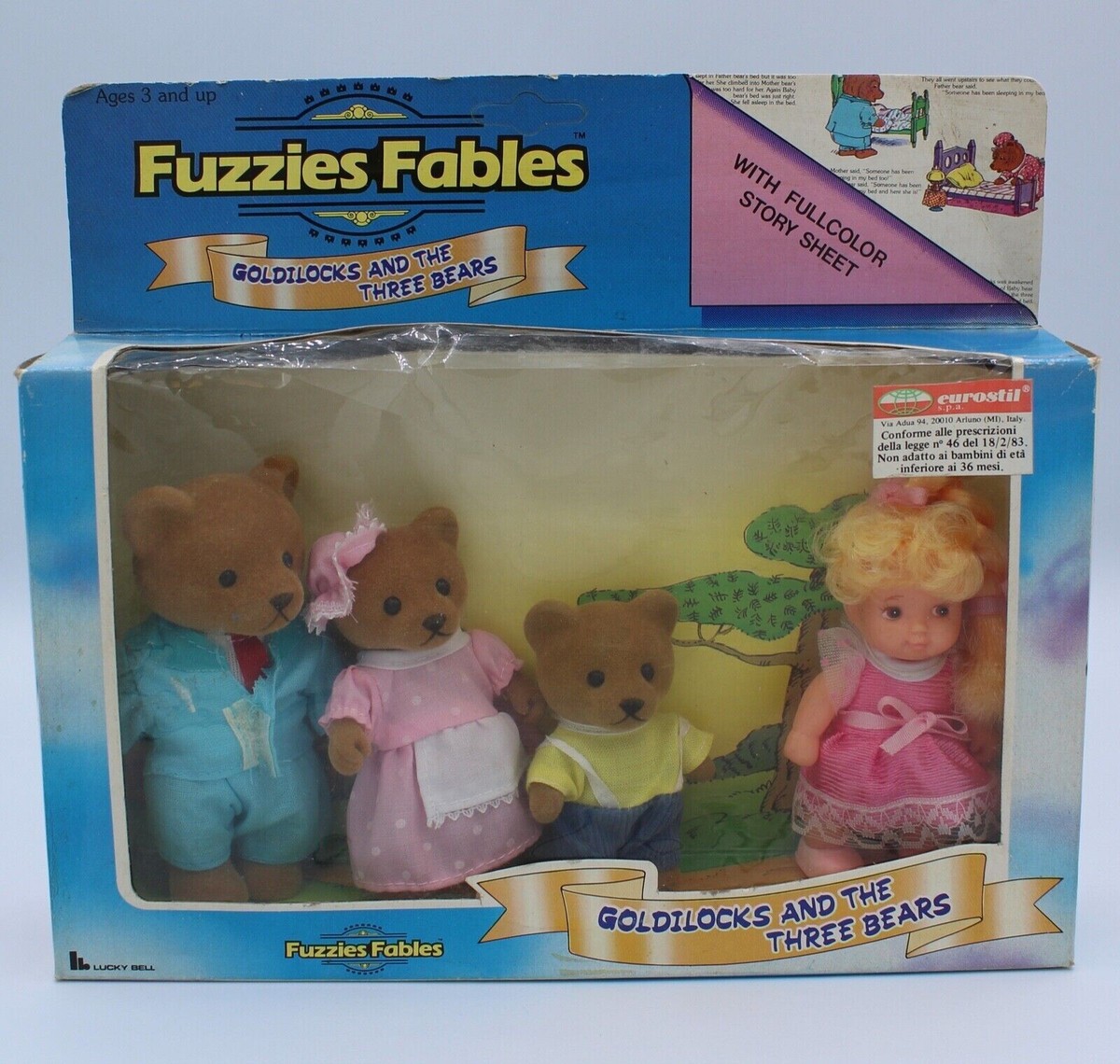 MIB 1983 Goldilocks and the Three Bears Fuzzies Fables Eurostil