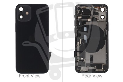 USA SPEC - Offizieller Apple iPhone 12 Mini Schwarz Akkudeckel (OEM Pulled)