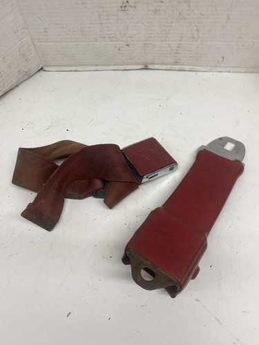68 69 AMC / Mopar front seat belt RED Retractor Buckle American Safety - Picture 5 of 23