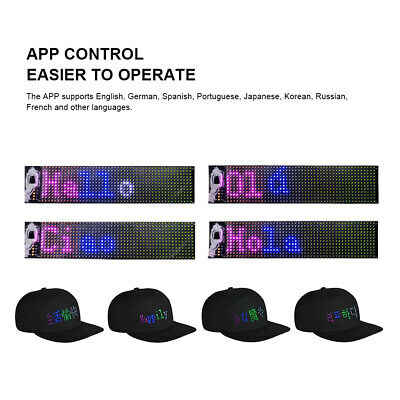 RGB Bluetooth APP control LED Screen Removable T-Shirts LED