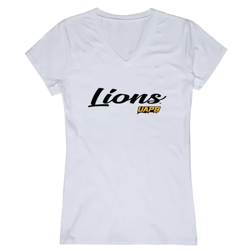 U Arkansas Pine Bluff Golden Lions NCAA Script Tee Womens T-Shirt