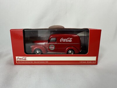 1945 PANEL DELIVERY VAN RED ''COCA COLA'' 1/43 DIECAST MODEL CAR BY MCC 443045