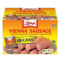Libby's Vienna Sausage 4.6oz can 18 Pack Case x1