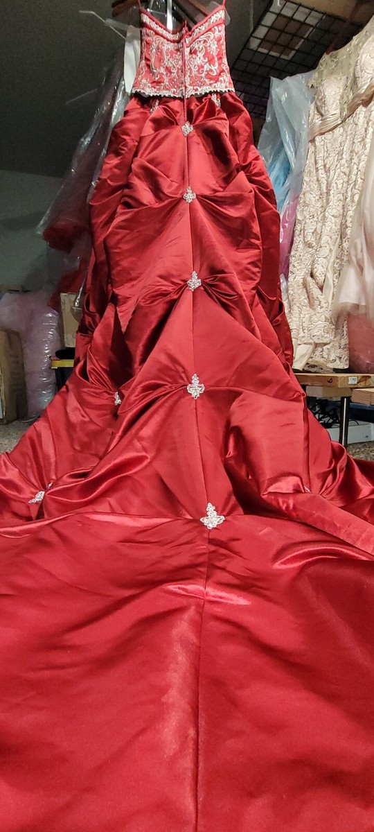 da vinci red wedding dress Classic Wedding Color Schemes Red Bridesmaid Dresses