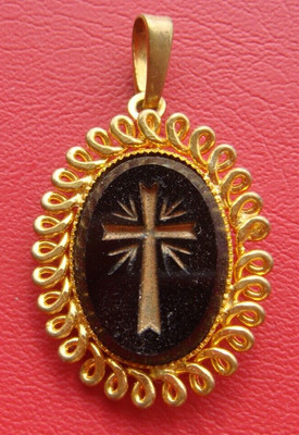 SAINT Jean-Baptiste-Marie Vianney Curé d'Ars OLD HOLY PROTECTION MEDAL PENDANT