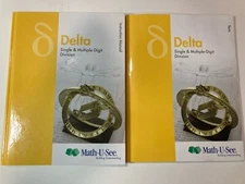 Math U See Delta Single & Multiple Digit Division Instruction Manuel & Test Book