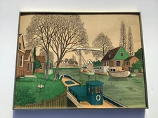 Denis Paul Noyer French Artist Silkscreen Framed Limited Ed.