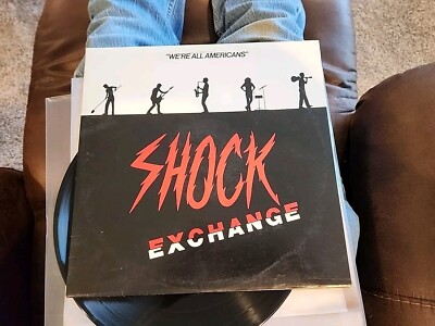 Shock Exchange We're All Americans LP 1983 Private Press New Wave Vinyl