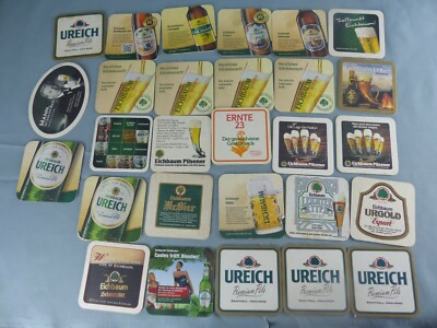 Lot of 28 SOUS BOCK different EICHBAUM UREICH beer mats bierviltje beer deck B5